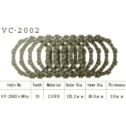 Kit Disques d'Embrayage Garnis Fzr 600 R 1989/1993 Kit Disques d'Embrayage Garnis Fzr 600 R 1989/1993
