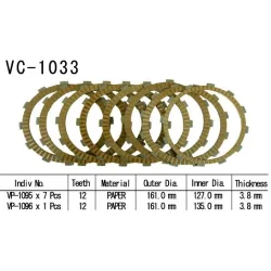 Kit Disques d'Embrayage Garnis Gl1800 Gold Wind 2001/2002