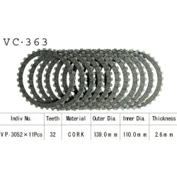 Kit Disques d'Embrayage Garnis Gsx-R 1100 W 1986/1998 Kit Disques d'Embrayage Garnis Gsx-R 1100 W 1986/1998