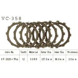 Kit Disques d'Embrayage Garnis Rm 125 1983/1985 Kit Disques d'Embrayage Garnis Rm 125 1983/1985