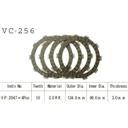 Kit Disques d'Embrayage Garnis Tw 125 1998/2003 Kit Disques d'Embrayage Garnis Tw 125 1998/2003