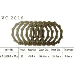 Kit Disques d'Embrayage Garnis Yzf 1000 R1 1998 Kit Disques d'Embrayage Garnis Yzf 1000 R1 1998