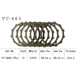 Kit Disques d'Embrayage Garnis Zx-6r Ninja 1990/1996 Kit Disques d'Embrayage Garnis Zx-6r Ninja 1990/1996