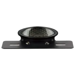 Kit Feu Arriere Ovale Led Noir avec Cabochon Fumé et Support de Plaque homologué Kit Feu Arriere Ovale Led Noir avec Cabochon Fumé et Support de Plaque homologué