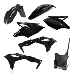 Kit plastique 5 elements KAWASAKI KXF250 18 - Noir Kit plastique 5 elements KAWASAKI KXF250 18 - Noir
