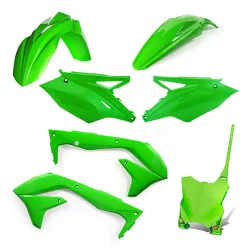 Kit plastique 5 elements KAWASAKI KXF450 18 - Vert Kit plastique 5 elements KAWASAKI KXF450 18 - Vert