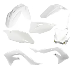 Kit plastique 5 elements KAWASAKI KXF450 19-21 - Blanc Kit plastique 5 elements KAWASAKI KXF450 19-21 - Blanc