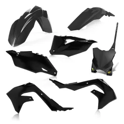 Kit plastique 5 elements KAWASAKI KXF450 19-21 - Noir Kit plastique 5 elements KAWASAKI KXF450 19-21 - Noir