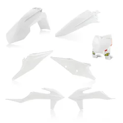 Kit plastique 5 elements KTM SX/SXF 19 - Blanc Kit plastique 5 elements KTM SX/SXF 19 - Blanc