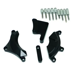 Kit Protection de Carters CNC Anodisés Noir MT-03 2016 Gauche et Droit