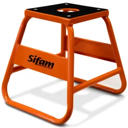 Lève Moto Cross orange avec platine supérieur en caoutchouc ( charge maximum 300 kg) Lève Moto Cross orange avec platine supérieur en caoutchouc ( charge maximum 300 kg)