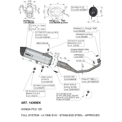 Ligne Complète LV ONE EVO PCX 125 Ligne Complète LV ONE EVO PCX 125
