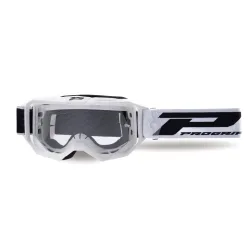 Masque Cross Progrip 3300 Vision Go Blanc Matt ecran Clair Masque Cross Progrip 3300 Vision Go Blanc Matt ecran Clair