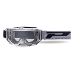Masque Cross Progrip 3300 Vision Go Gris Matt ecran Clair