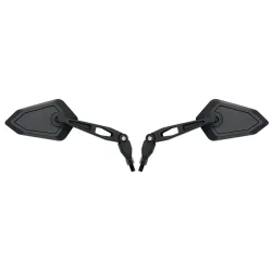 Paire de Rétroviseurs Universels Réglables - M10 - Noir Paire de Rétroviseurs Universels Réglables - M10 - Noir