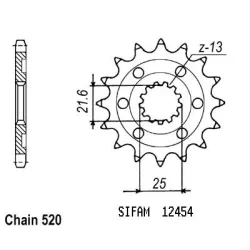 Pignon Kawasaki Kx-f 450 06- Pignon Kawasaki Kx-f 450 06-