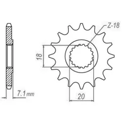 Pignon TT Esjot Lightweight Pignon TT Esjot Lightweight