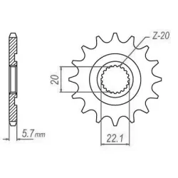 Pignon TT Esjot Lightweight Pignon TT Esjot Lightweight