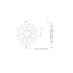 Pignon Ultralight 16 Dents Pignon Ultralight 16 Dents