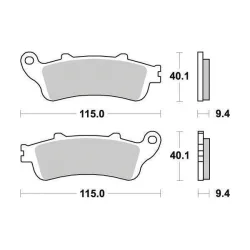 Plaquette de frein Métal Fritté Sinter Grip Maxi Scooter Plaquette de frein Métal Fritté Sinter Grip Maxi Scooter