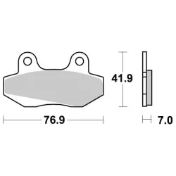 Plaquette metal fritte R90 Plaquette metal fritte R90