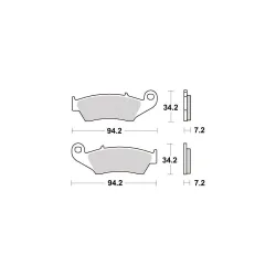 Plaquette metal fritte R90 Plaquette metal fritte R90