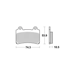 Plaquette metal fritte R90 Plaquette metal fritte R90