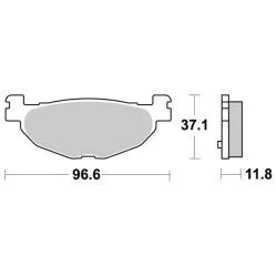 Plaquette metal fritte R90 Plaquette metal fritte R90