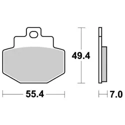 Plaquette metal fritte R90 Plaquette metal fritte R90