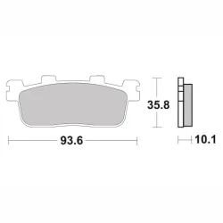 Plaquette metal fritte R90 Plaquette metal fritte R90