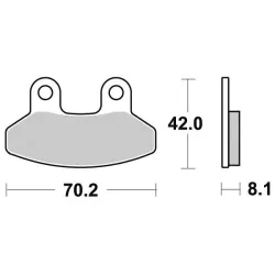 Plaquette metal fritte R90 Plaquette metal fritte R90
