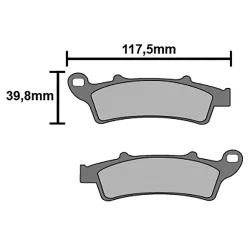 Plaquette metal fritte R90 Plaquette metal fritte R90
