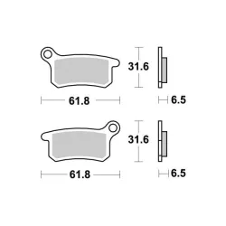Plaquette metal fritte R90 Plaquette metal fritte R90