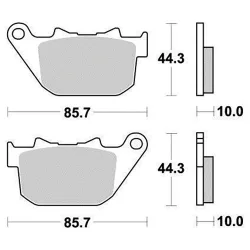 Plaquette metal fritte R90 Plaquette metal fritte R90