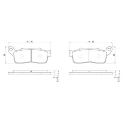 Plaquette metal fritte R90 Plaquette metal fritte R90