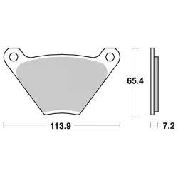 Plaquette Vesrah Carbone Plaquette Vesrah Carbone