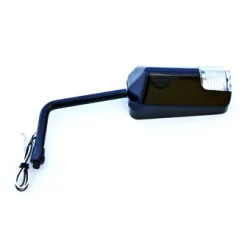 Rétroviseur Universel pour Scooter - F1 Court + Clignotant Led - Noir M8 - Réversible Rétroviseur Universel pour Scooter - F1 Court + Clignotant Led - Noir M8 - Réversible