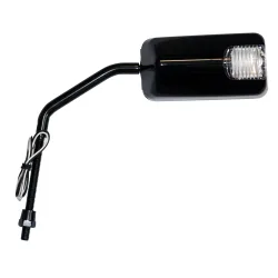 Rétroviseur Universel pour Scooter - F1 long + Clignotant Led - Noir M8 - Réversible Rétroviseur Universel pour Scooter - F1 long + Clignotant Led - Noir M8 - Réversible