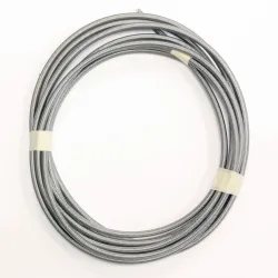 Rouleau de Durite Tressée Inox 5 Mètres NON Gainée Rouleau de Durite Tressée Inox 5 Mètres NON Gainée