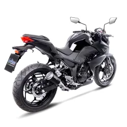 SBK LV-10 BLACK KAWASAKI NINJA 250/300 R - Z 250/300/ABS SLIP-ON SBK LV-10 BLACK KAWASAKI NINJA 250/300 R - Z 250/300/ABS SLIP-ON