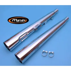 Silencieux Marvi GSX 250 Chromés Silencieux Marvi GSX 250 Chromés
