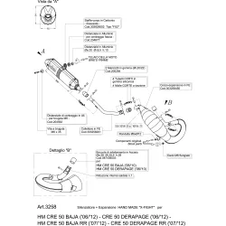 X-FIGHT HM CRM 50 DERAPAGE - CRE 50 BAJA/RR FULL SYSTEM X-FIGHT HM CRM 50 DERAPAGE - CRE 50 BAJA/RR FULL SYSTEM